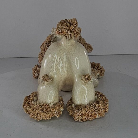 Vintage Spaghetti Cocker Spaniel Figurine Pink Bow MCM *Chipped* - Picture 5 of 8